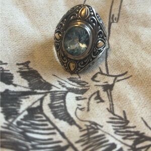 Robert manse aquamarine Blue Gemstone Ring